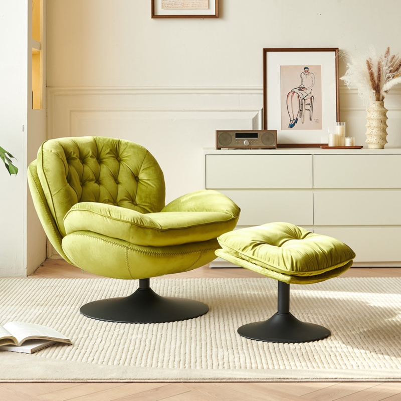 Glider Chair and Ottoman Set