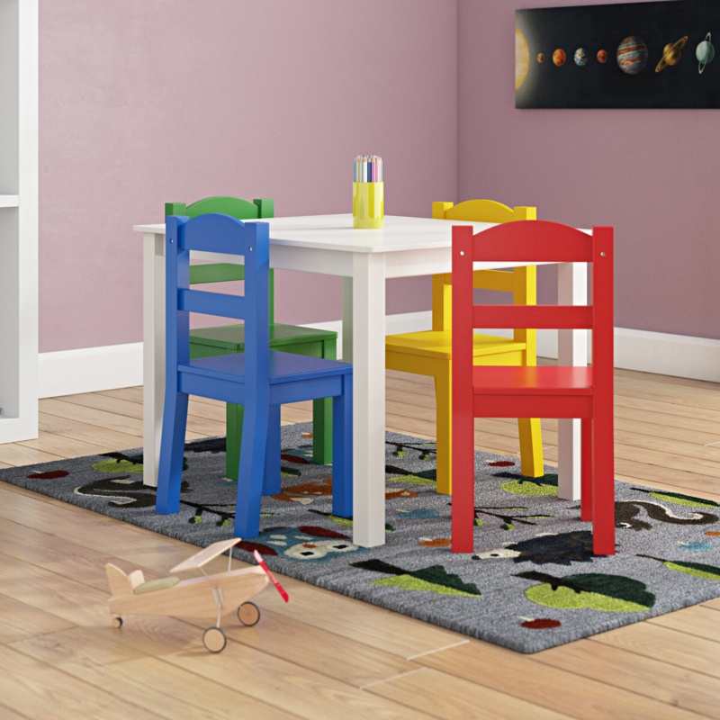 Aztlan Kids Rectangular Play / Activity Table and Chair Set