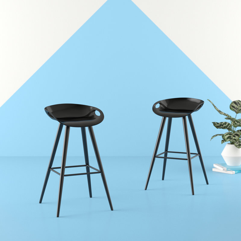 Backless Urban Transitional Space Saving Bar Stools