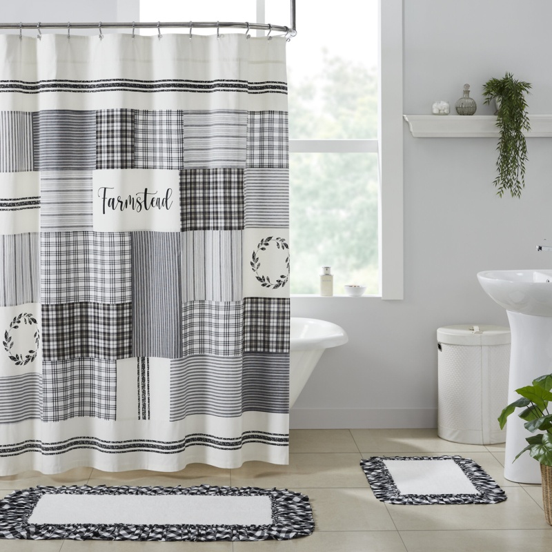Bairn 100% Cotton Single Shower Curtain