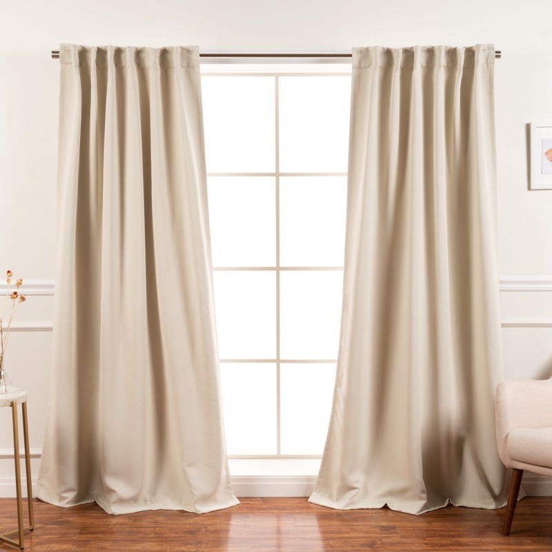 Bantam Solid Blackout Thermal Rod Pocket Curtain Panels