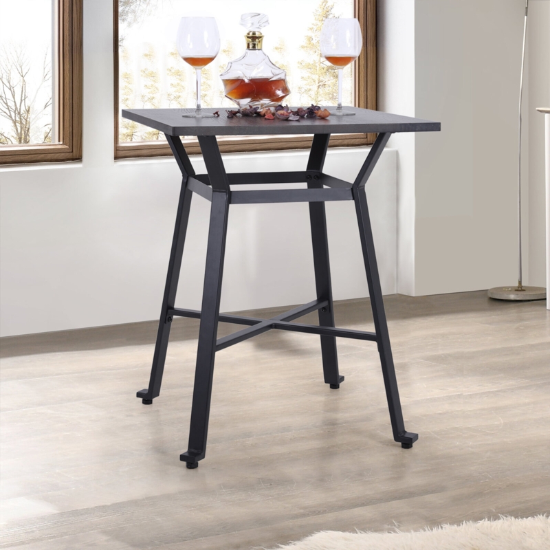 Round Hardwood Top Dining Table