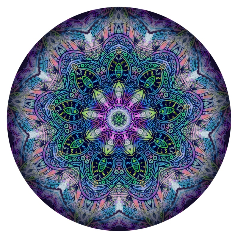 Barfuss Mandala Round Wall Sculpture