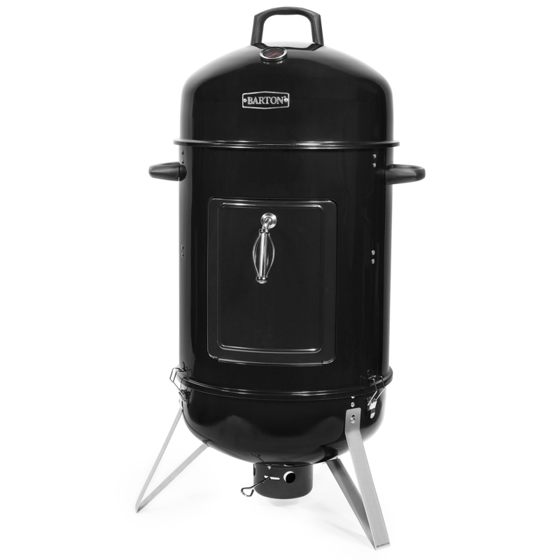 18-Inch Charcoal Smoker with Dual-Tier Racks