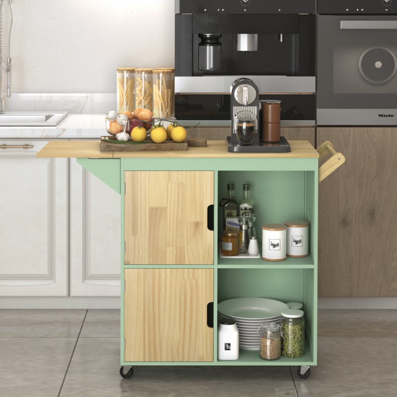 Portable Kitchen Island with Storage