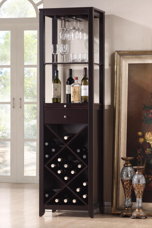 Baxton Studio Bar with Wine Storage