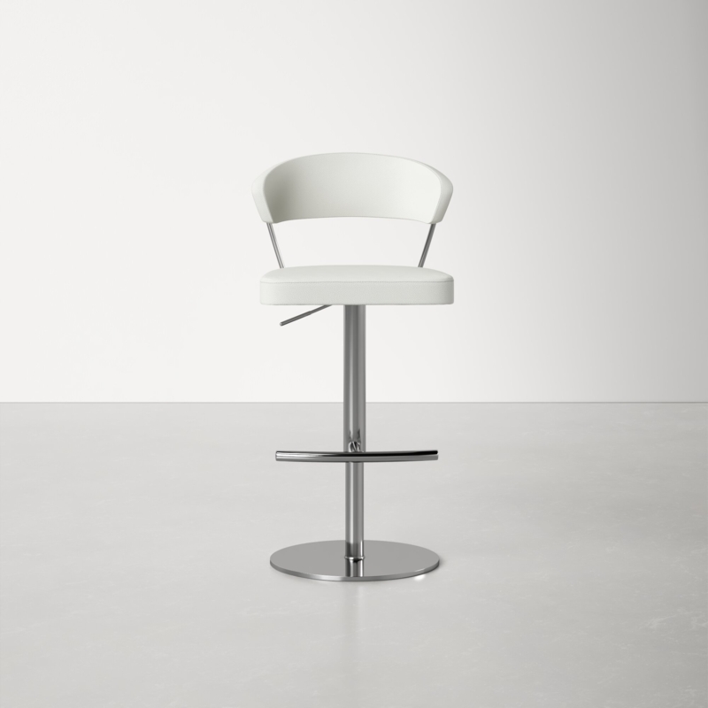 Contemporary Stainless-Steel Bar Stool