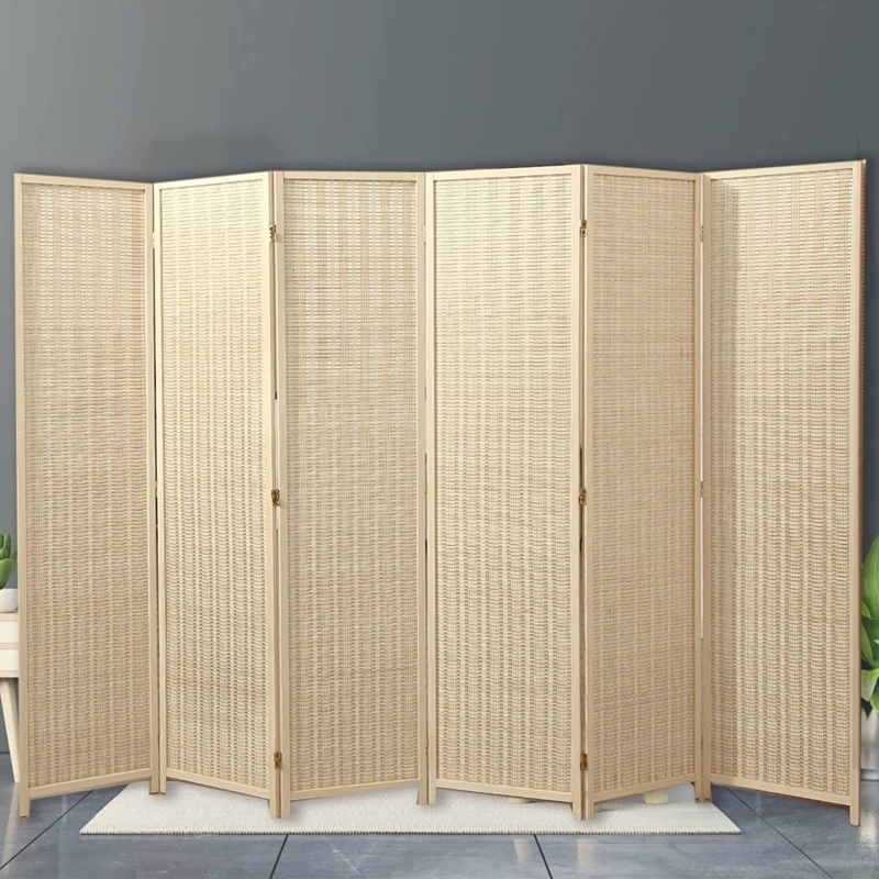 Bayler 70.8'' H Bamboo/Rattan Folding Room Divider