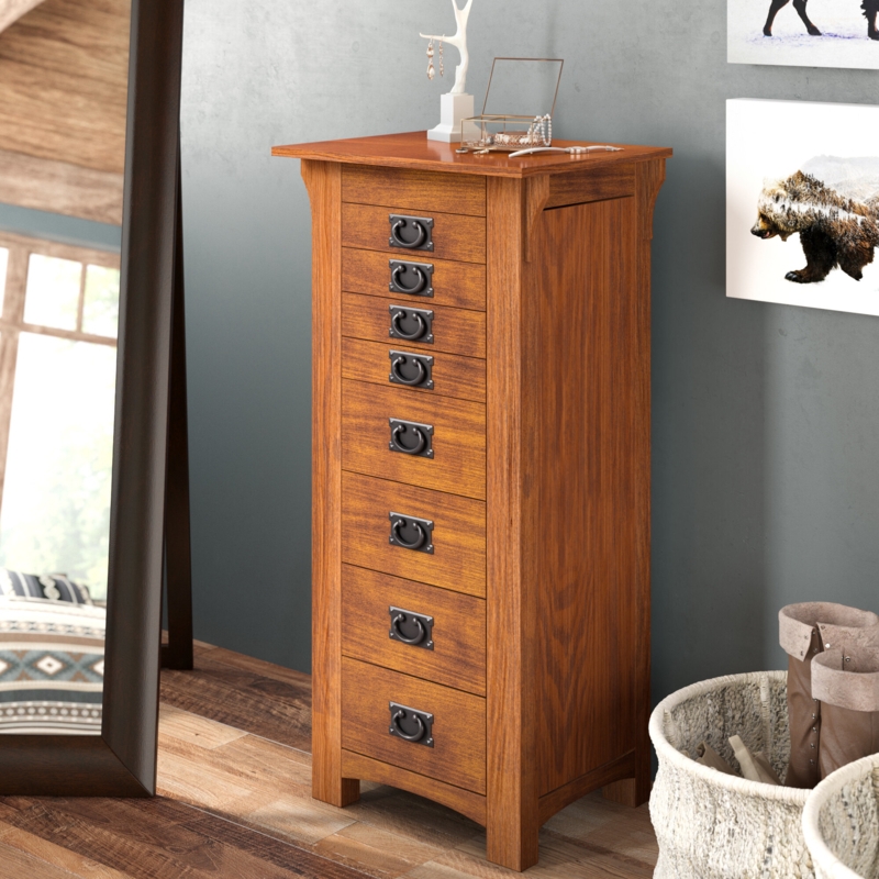 Freestanding Vintage Armoire with Mirror