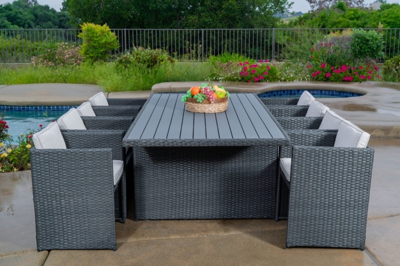Belis Rectangular 8 - Person Outdoor Dining Set