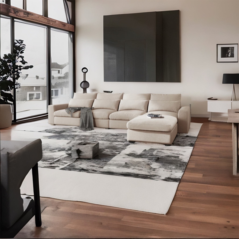 Industrial Coffee Table with Wheels
