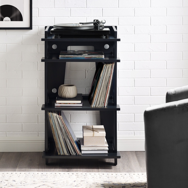 Turntable Component Shelf with Cable Management