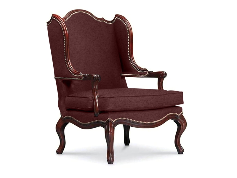French Natural Nail Trim Accent Chair