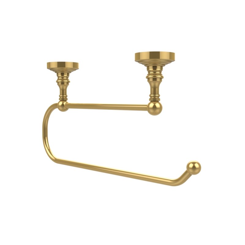 Under-Cabinet Solid Brass Paper Towel Holder