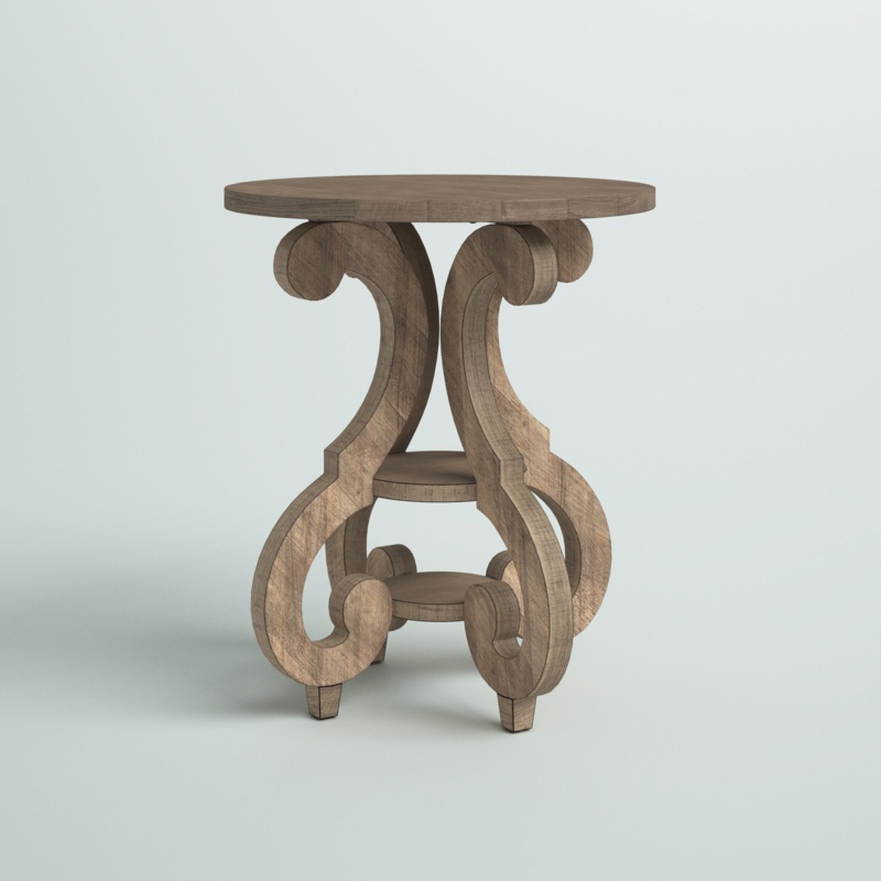 Rustic Charm Pine End Table