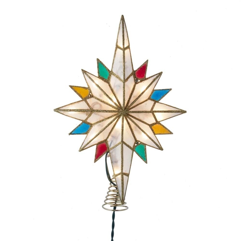 Multi-Tip Capiz Bethlehem Star Treetop