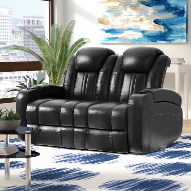Bettina 60'' Vegan Leather Loveseat