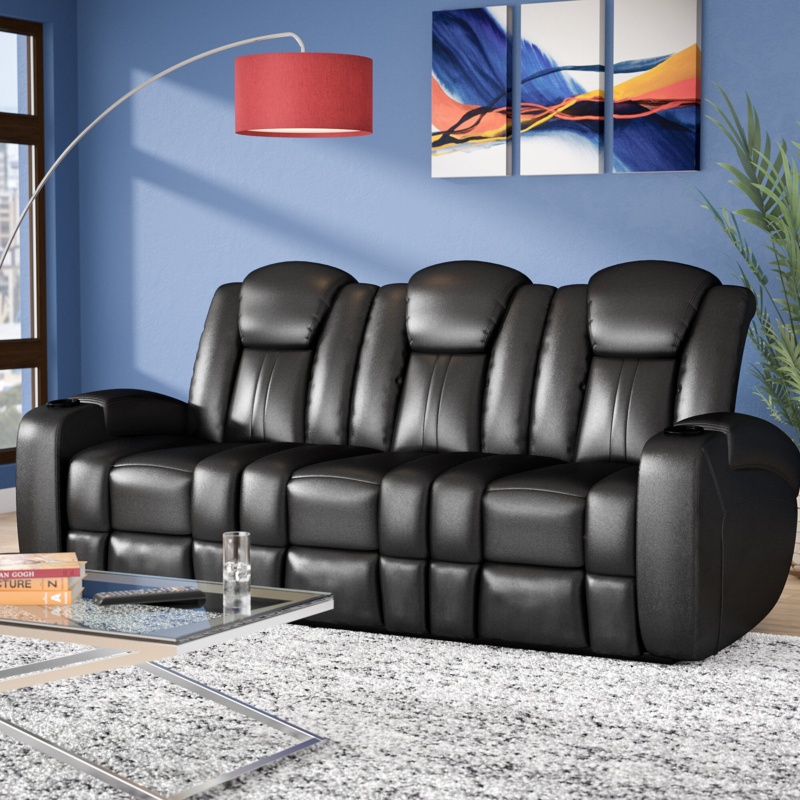 Bettina 82.5'' Vegan Leather Sofa