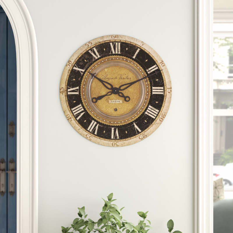 Parisian-Inspired Oversized 27" Wall Clock