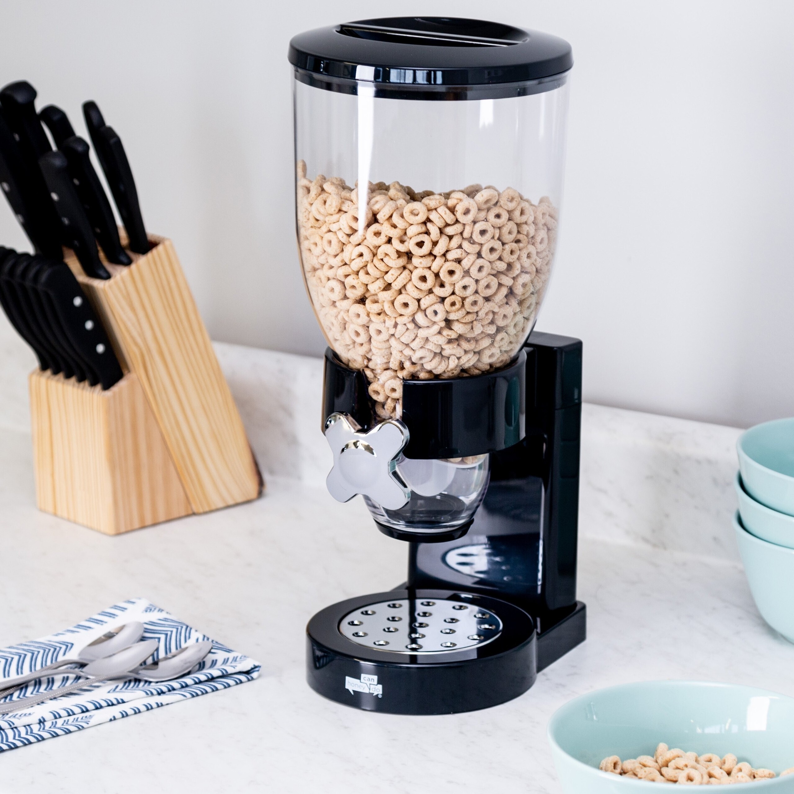 Black Cereal Dispenser