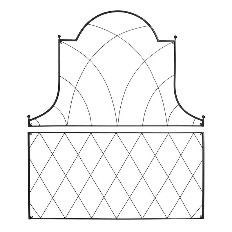 Black Metal Trellis Panels