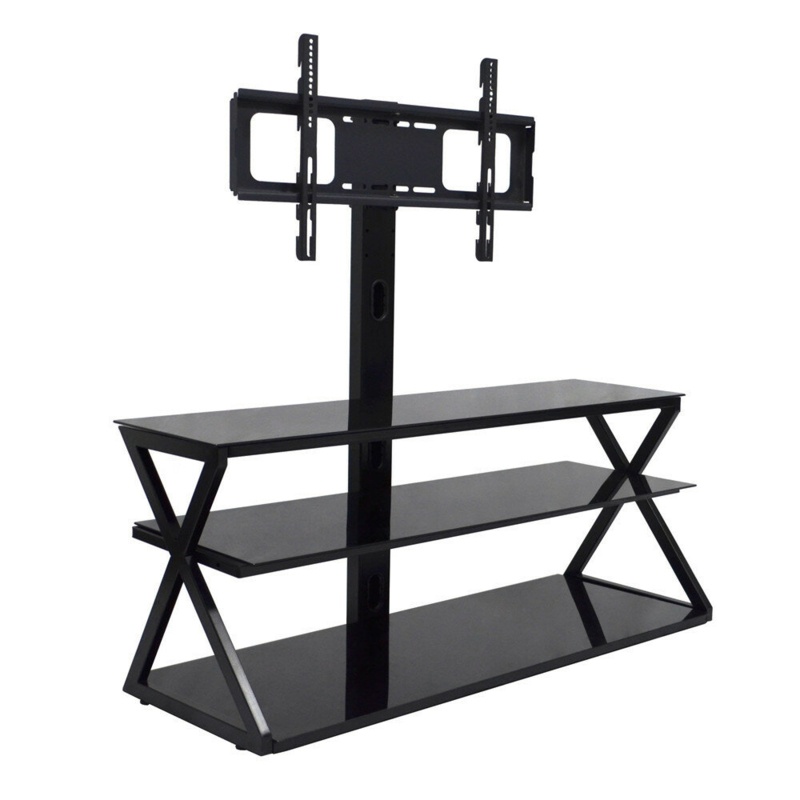 Swivel TV Stand with Adjustable Height for 32"-65" Screens