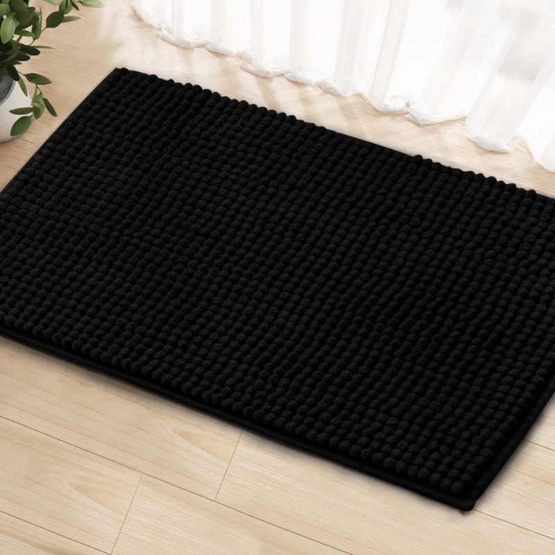 Bohumil Luxury Chenille Super Soft Absorbent Microfiber Rectangle Non-Slip Bath Rug