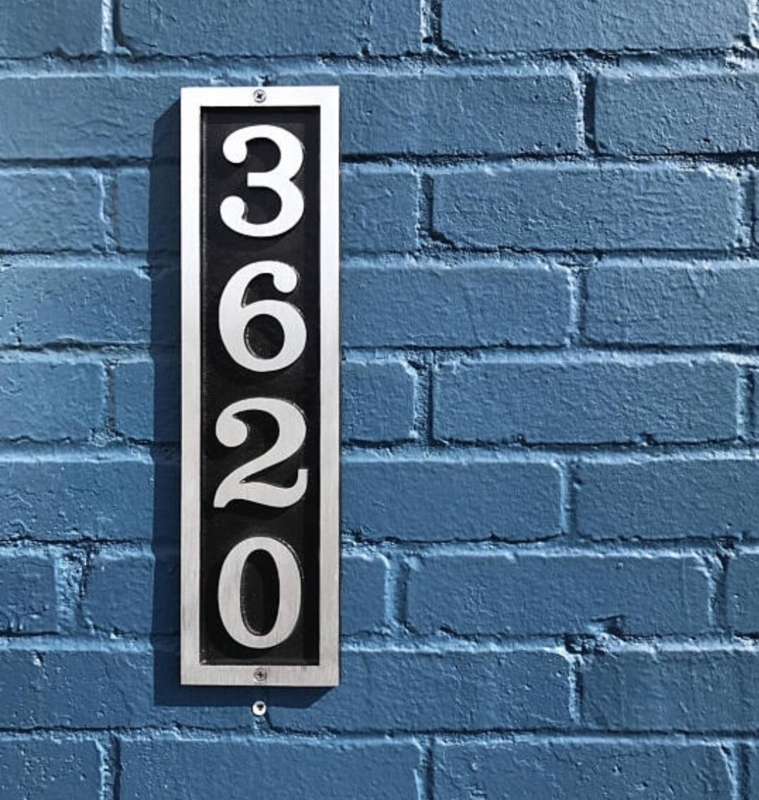 Traditional Aluminum Address Plaque