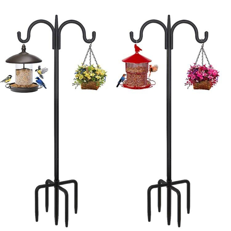 Two-Sided Shepherd's Hooks for Outdoor Decor
