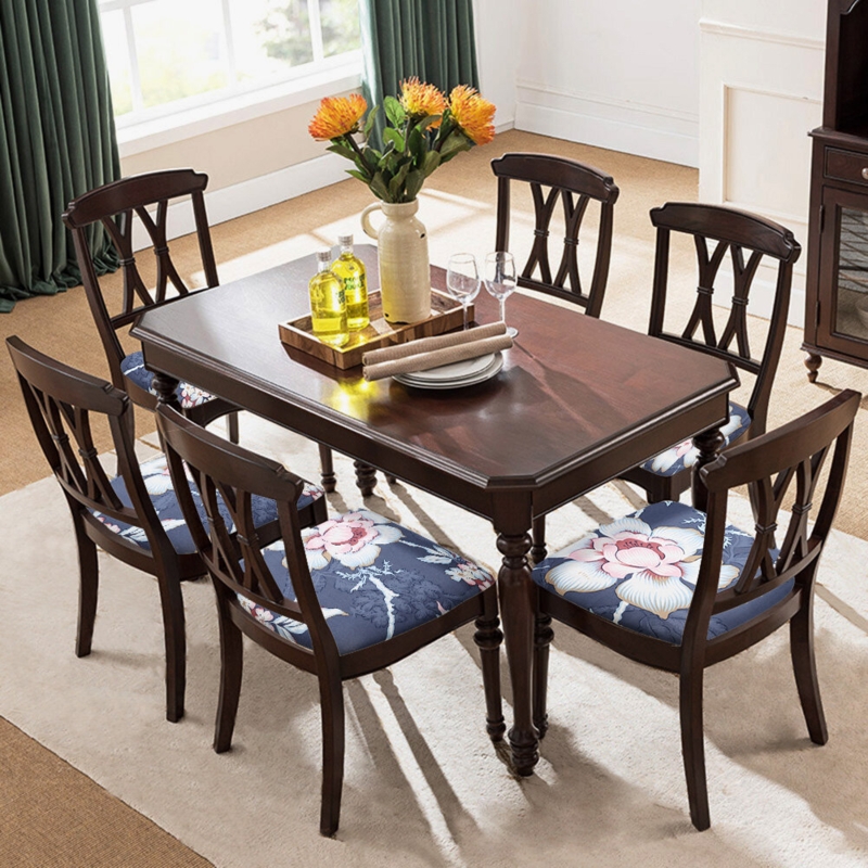 Stretch Jacquard Chair Seat Covers (6 Pack)