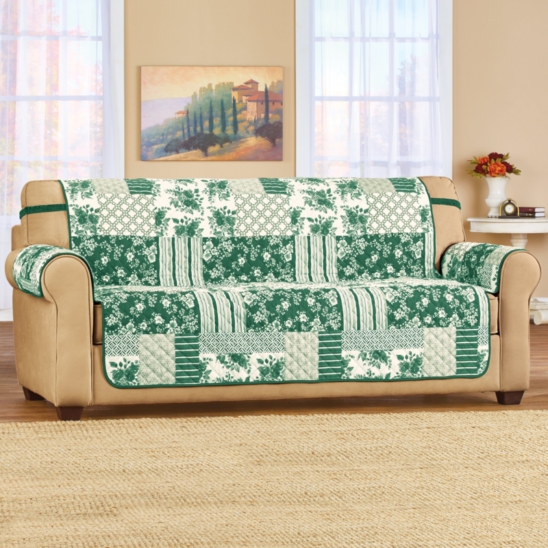 Velvet-Plush Recliner Slipcover with Armrest Covers