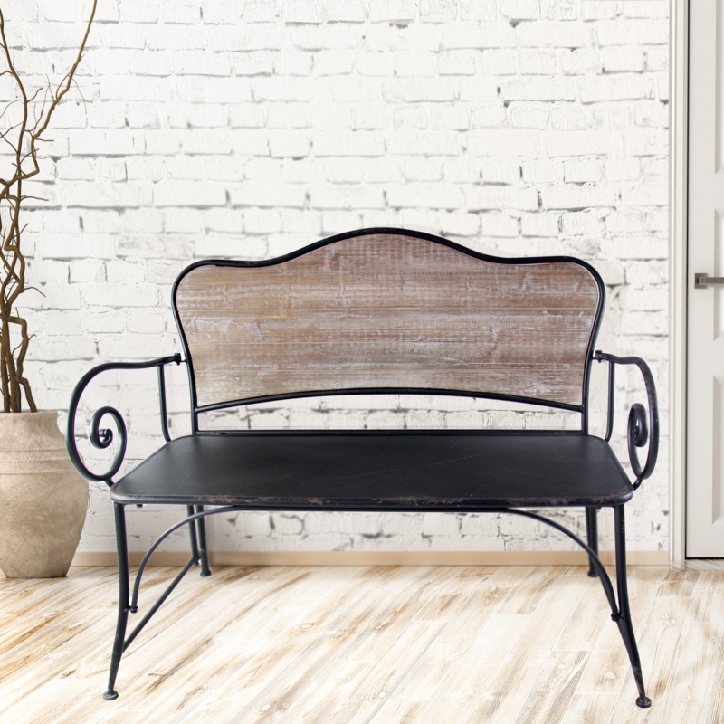 Bracey Metal Outdoor Bench