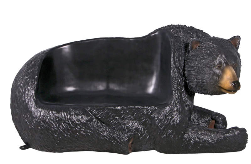 Brawny Bear Sculptural Bench
