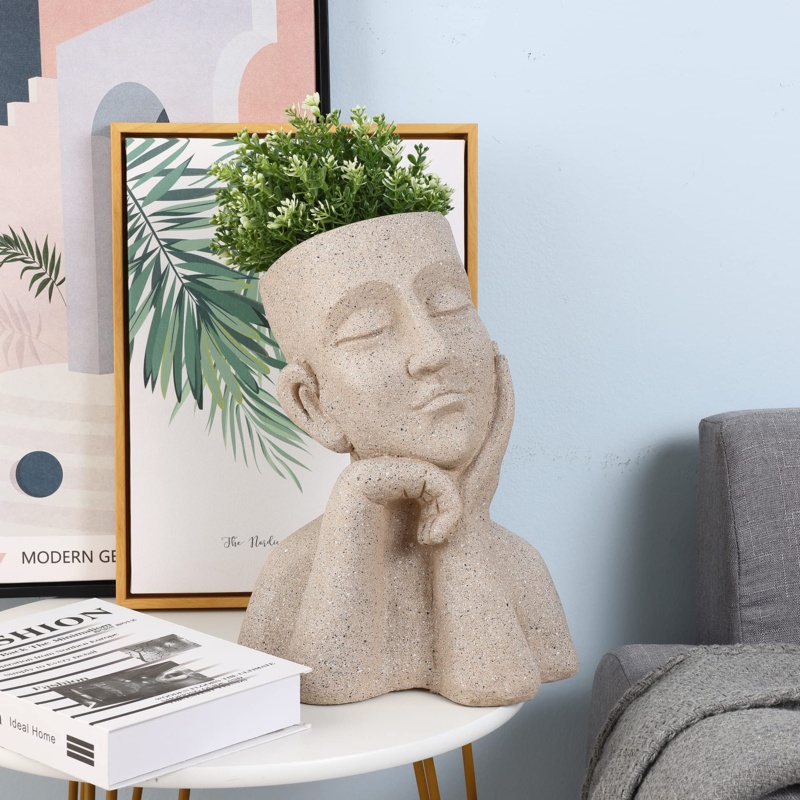Brewster Magnesium Oxide Statue Planter
