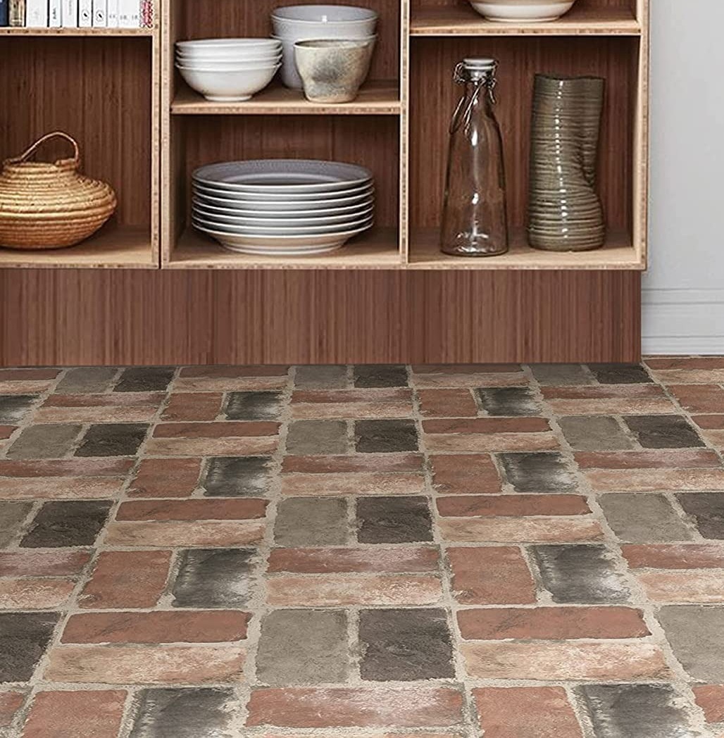 Brick Themed Vinyl Flooring
