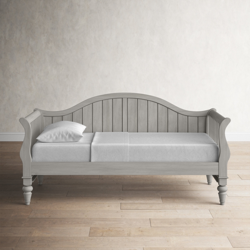 Paneled Wood Daybed with Open Sides
