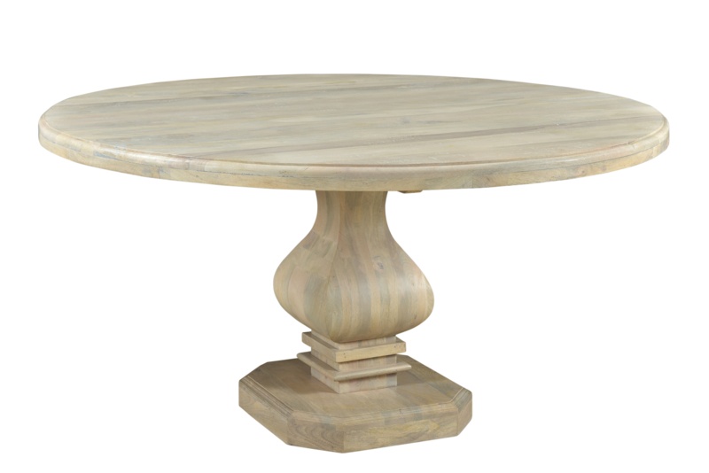 Broadmoor Mango Solid Wood Pedestal Dining Table