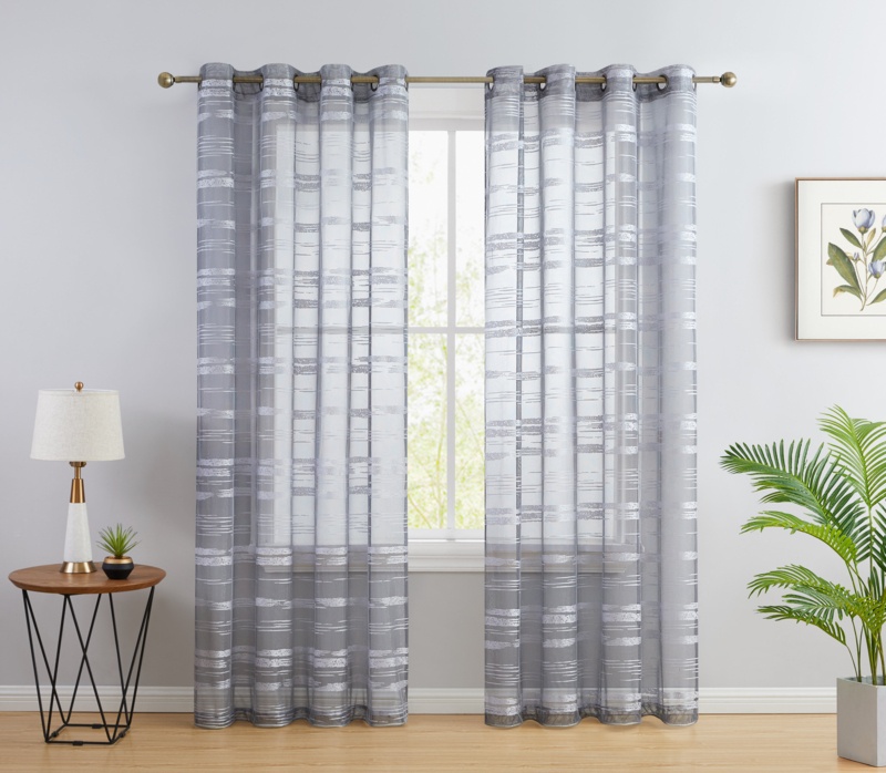 Broadway Polyester Sheer Curtain Pair
