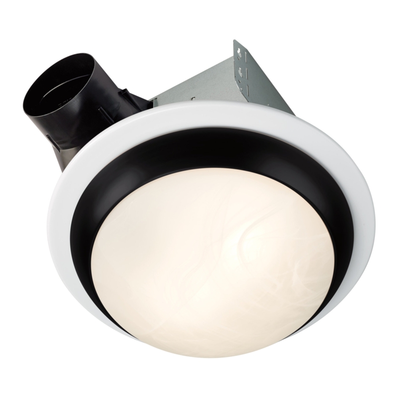 Decorative Exhaust Fan with Matte Black Trim