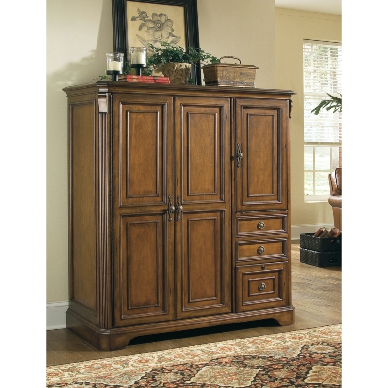 Smart Home Office Cabinet with Computer Workstation