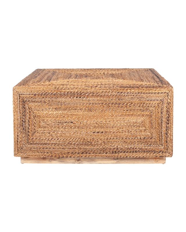Handwoven Seagrass Square Coffee Table