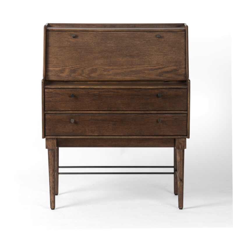 Glass Console Table with Shelf