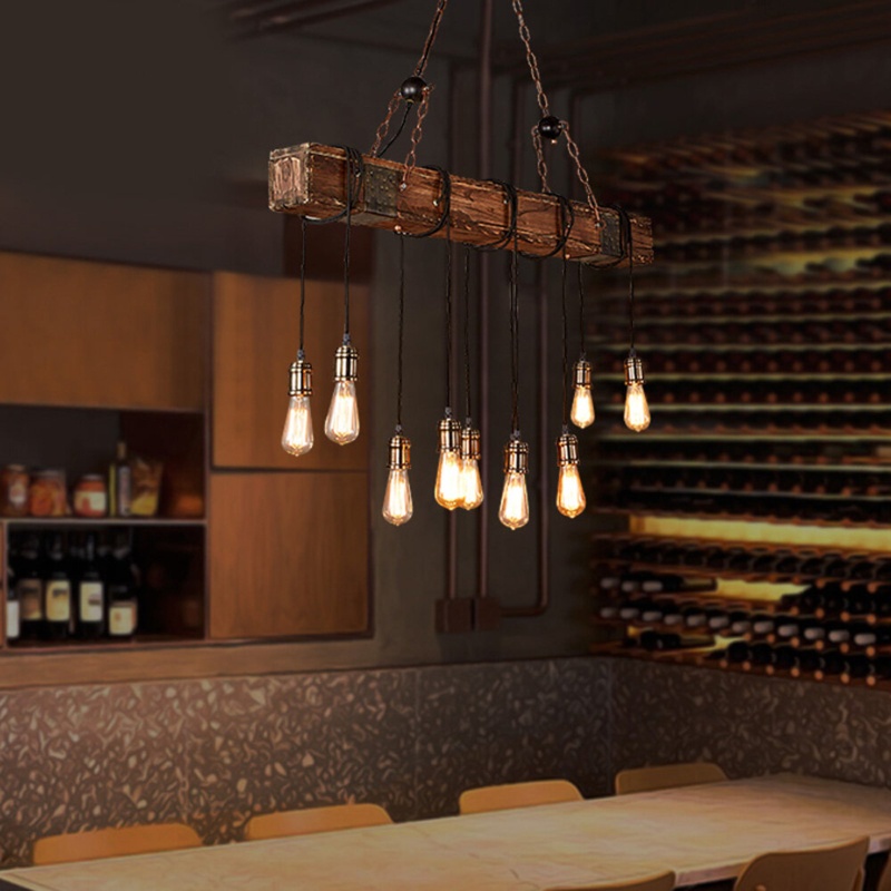 Bucktown 9 - Light Kitchen Island Bulb Pendant