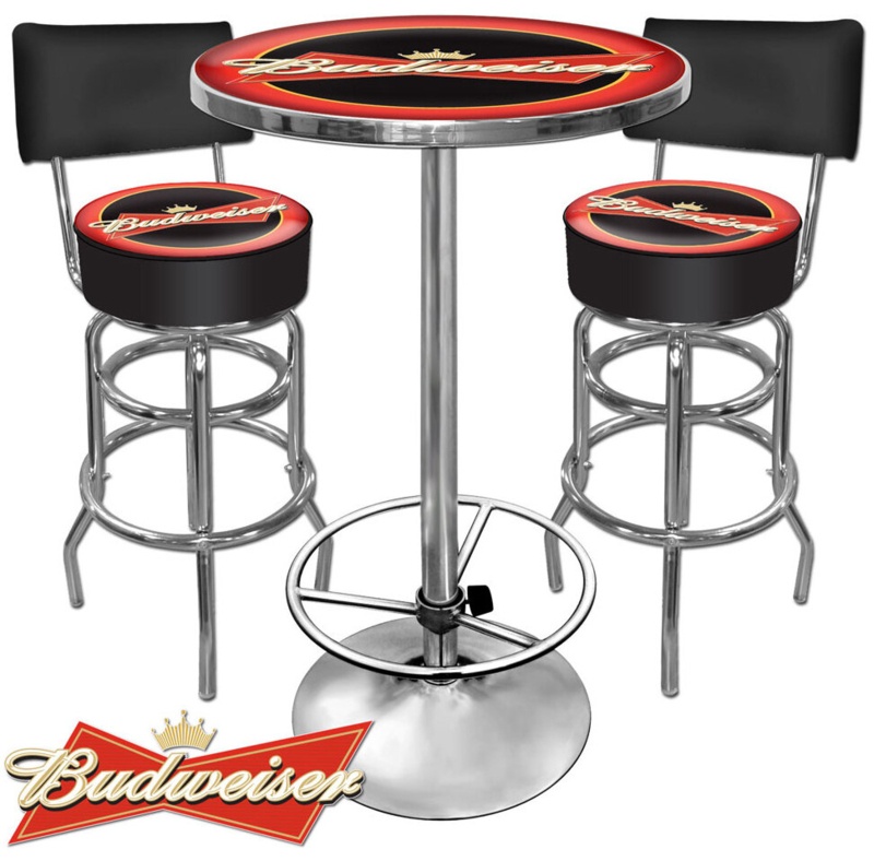 Budweiser 2 - Person Bar Height Dining Set
