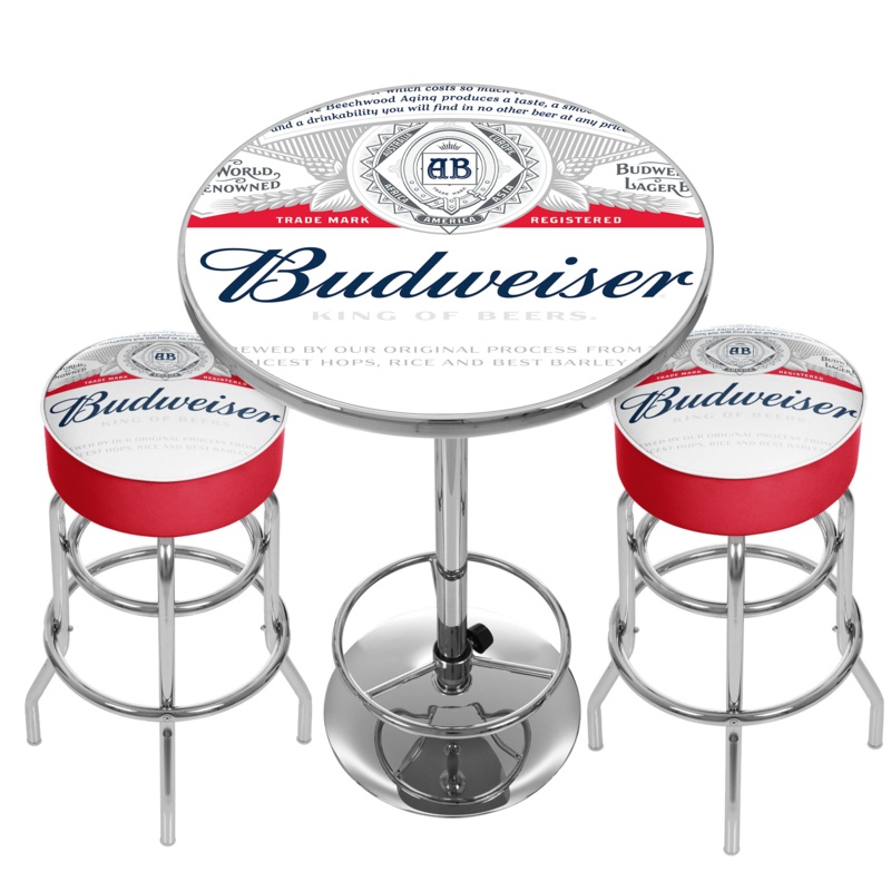 Budweiser 2 - Person Bar Height Dining Set