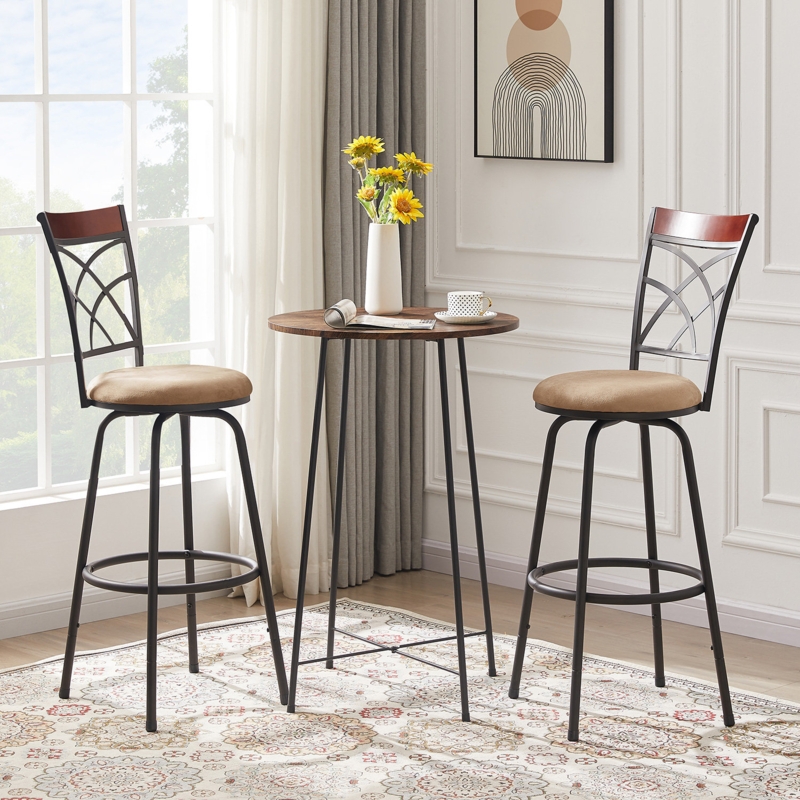 3-Piece Contemporary Pub Table Set