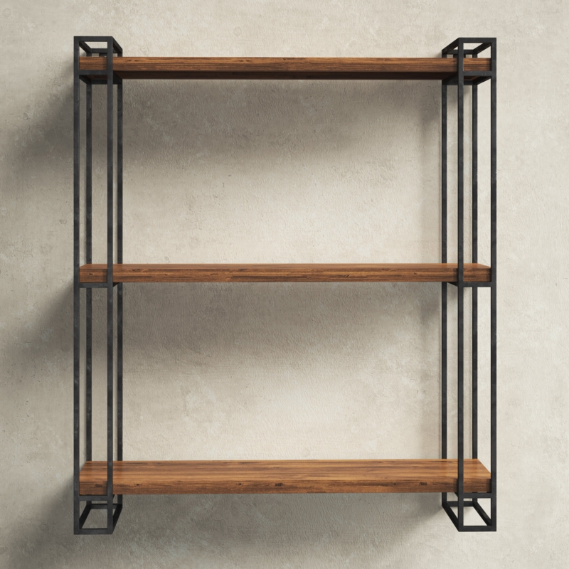 Rustic Farmhouse Floating Wall Shelf