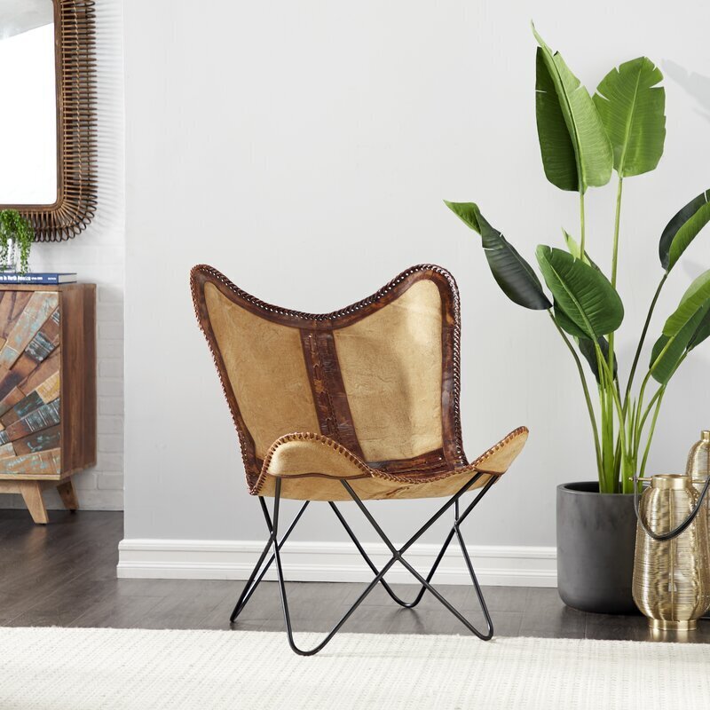 Butterfly style Southwestern Accent Chair