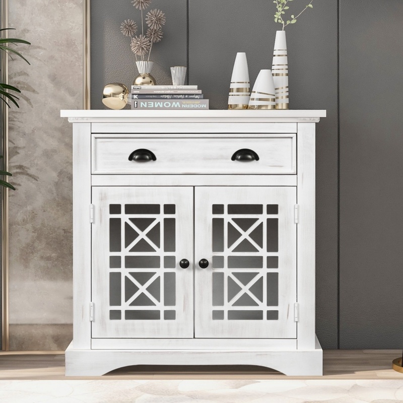 Byersville 29'' Tall Solid Wood 2 - Door Accent Cabinet