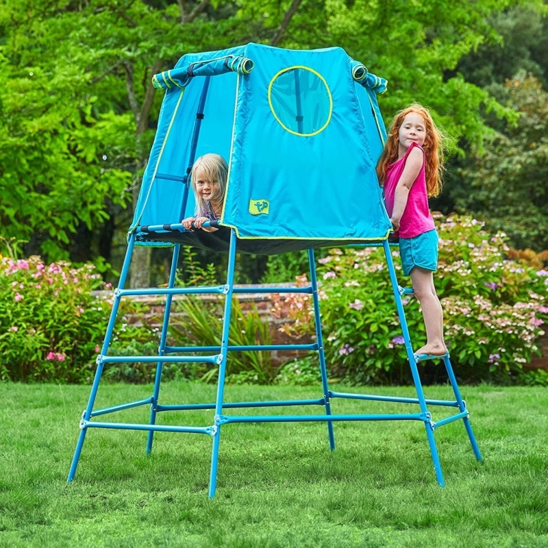 Adjustable Outdoor Climbing Playset with Tent